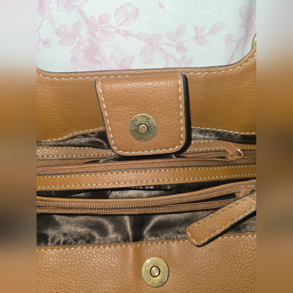 Nine West Beige/Tan Patterned Shoulder Bag - Picture 9 of 11